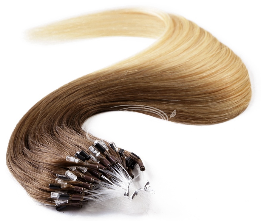Benehair Micro Ring Easy Loop Hair Extensions 100% Russian Remy Human Hair  Line Mini Microtube Links Hair 0.5g 100 Strands Black US - Walmart.com