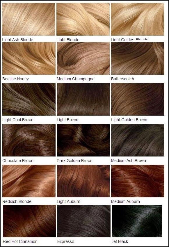 hair color chart for your skin tone